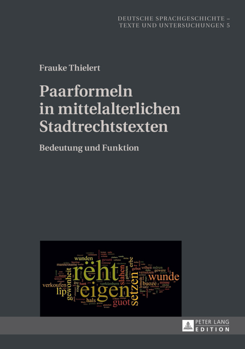 Cover image for book Paarformeln in mittelalterlichen Stadtrechtstexten