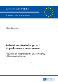 Titelbild: A decision-oriented approach to performance measurement 1st edition 9783631669983