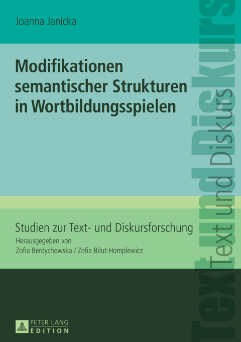 Cover image for book Modifikationen semantischer Strukturen in Wortbildungsspielen