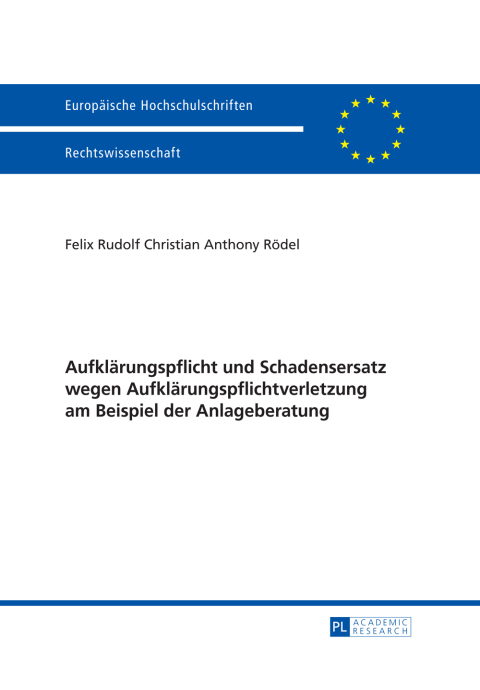 Cover image for book Aufklaerungspflicht und Schadensersatz wegen Aufklaerungspflichtverletzung am Beispiel der Anlageberatung