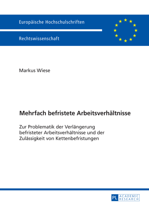 Cover image for book Mehrfach befristete Arbeitsverhaeltnisse