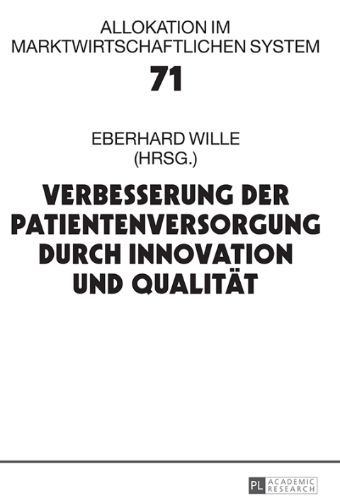 Cover image for book Verbesserung der Patientenversorgung durch Innovation und Qualitaet