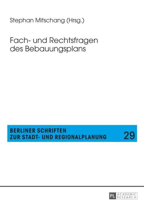 Cover image for book Fach- und Rechtsfragen des Bebauungsplans