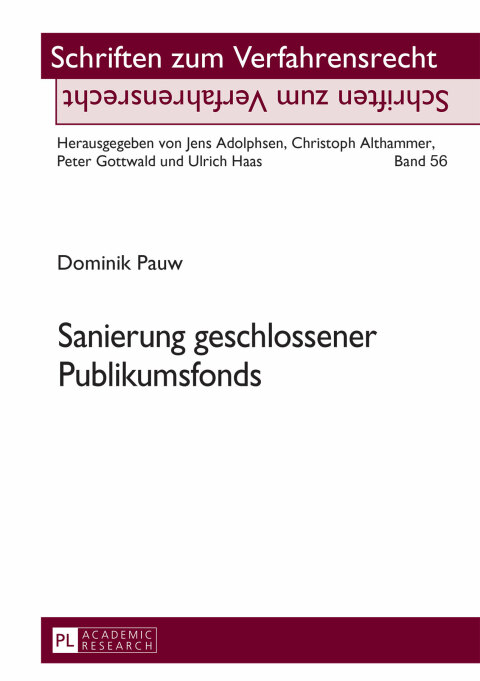 Cover image for book Sanierung geschlossener Publikumsfonds