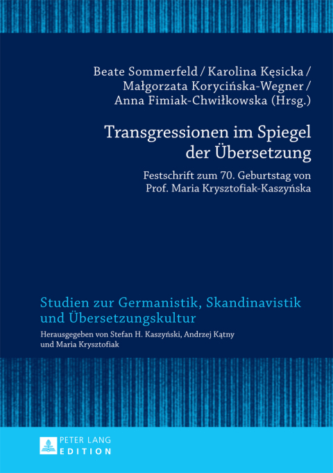 Cover image for book Transgressionen im Spiegel der Uebersetzung