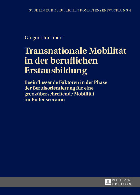 Cover image for book Transnationale Mobilitaet in der beruflichen Erstausbildung
