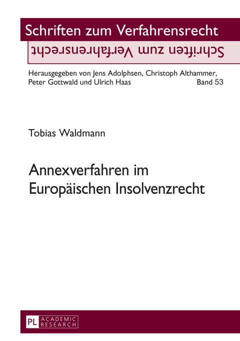 Cover image for book Annexverfahren im Europaeischen Insolvenzrecht