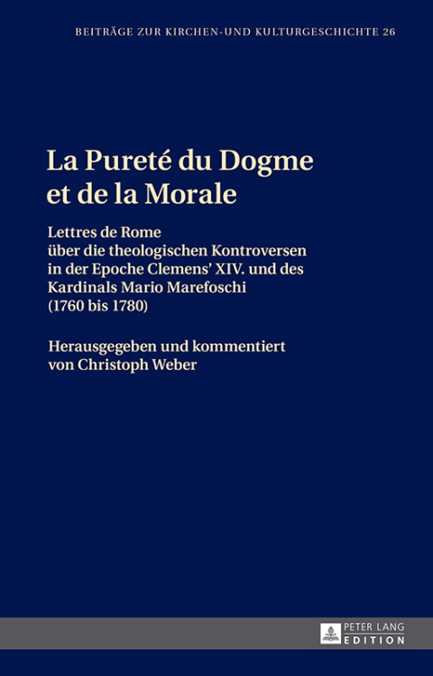 Cover image for book La Pureté du Dogme et de la Morale