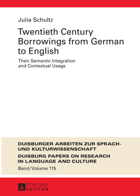Cover image for book Twentieth-Century Borrowings from German to English