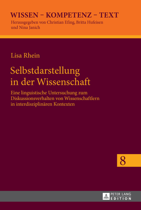 Cover image for book Selbstdarstellung in der Wissenschaft
