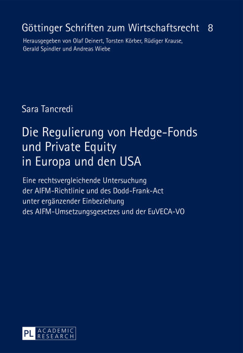 Cover image for book Die Regulierung von Hedge-Fonds und Private Equity in Europa und den USA