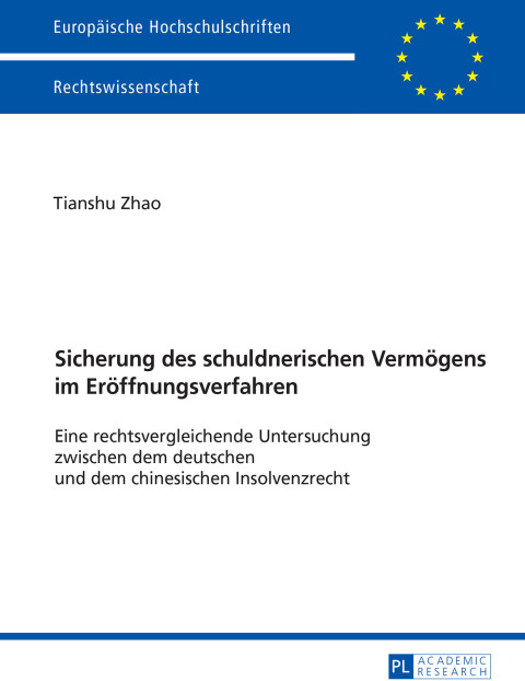 Cover image for book Sicherung des schuldnerischen Vermoegens im Eroeffnungsverfahren