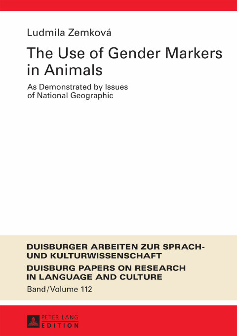 Cover image for book The Use of Gender Markers in Animals