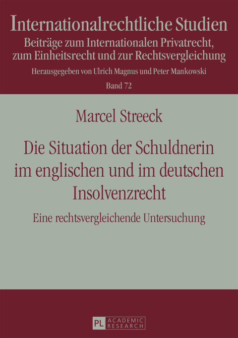 Cover image for book Die Situation der Schuldnerin im englischen und im deutschen Insolvenzrecht