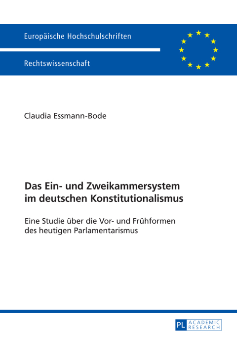 Cover image for book Das Ein- und Zweikammersystem im deutschen Konstitutionalismus
