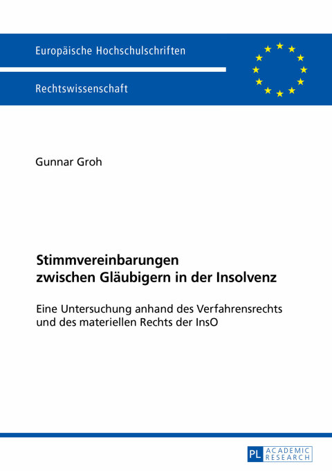 Cover image for book Stimmvereinbarungen zwischen Glaeubigern in der Insolvenz
