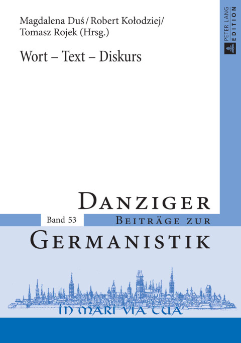 Cover image for book Wort – Text – Diskurs