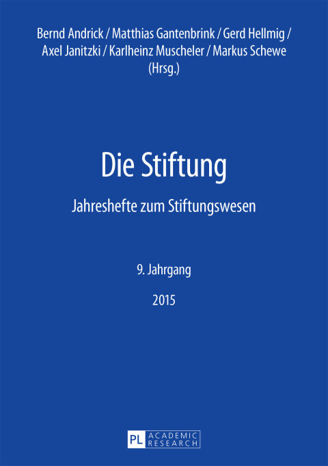 Cover image for book Die Stiftung