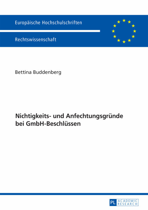 Cover image for book Nichtigkeits- und Anfechtungsgruende bei GmbH-Beschluessen