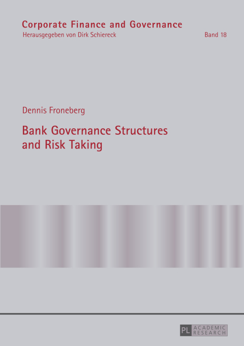 Cover image for book Bank Governance Structures and Risk Taking