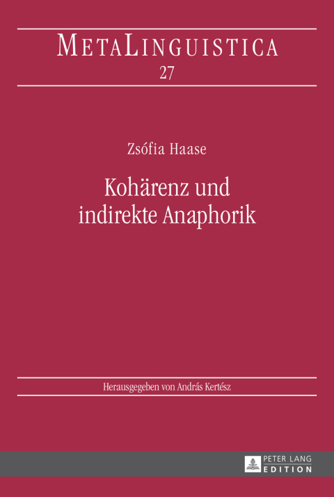 Cover image for book Kohaerenz und indirekte Anaphorik