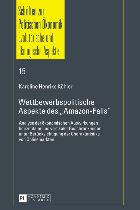 Cover image for book Wettbewerbspolitische Aspekte des «Amazon-Falls»