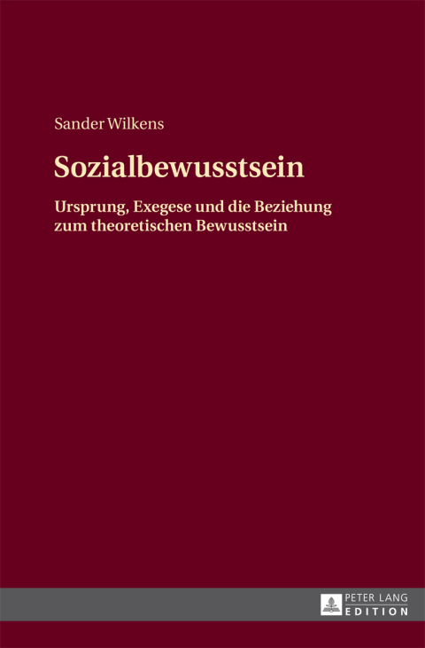 Cover image for book Sozialbewusstsein