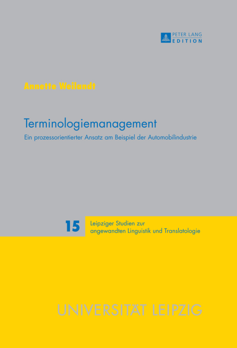 Cover image for book Terminologiemanagement