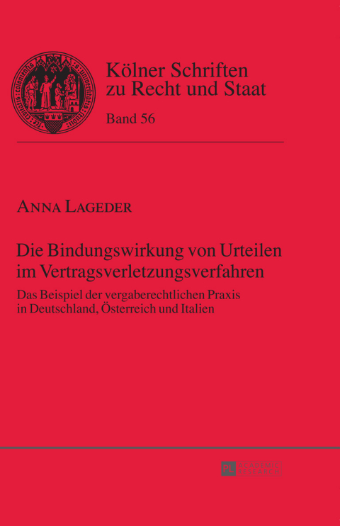 Cover image for book Die Bindungswirkung von Urteilen im Vertragsverletzungsverfahren
