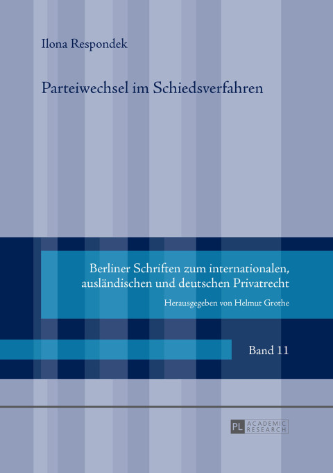 Cover image for book Parteiwechsel im Schiedsverfahren