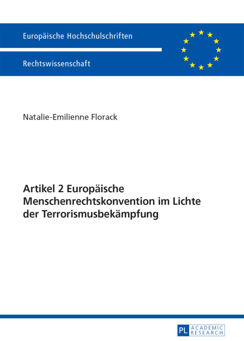 Cover image for book Artikel 2 Europaeische Menschenrechtskonvention im Lichte der Terrorismusbekaempfung