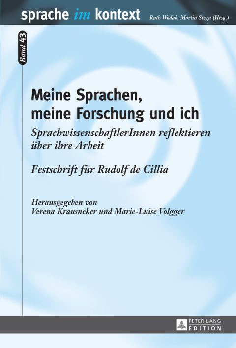 Cover image for book Meine Sprachen, meine Forschung und ich