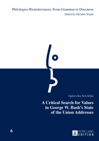 Titelbild: A Critical Search for Values in George W. Bushs State of the Union Addresses 1st edition 9783631664834