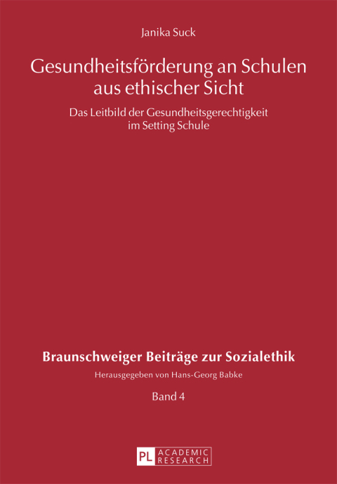 Cover image for book Gesundheitsfoerderung an Schulen aus ethischer Sicht