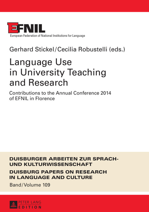 Cover image for book Language Use in University Teaching and Research