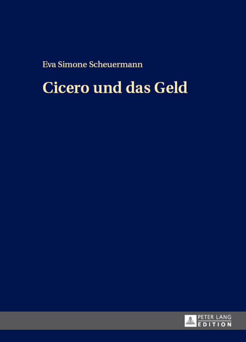 Cover image for book Cicero und das Geld