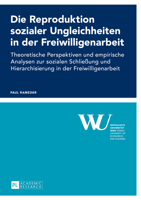 Cover image for book Die Reproduktion sozialer Ungleichheiten in der Freiwilligenarbeit
