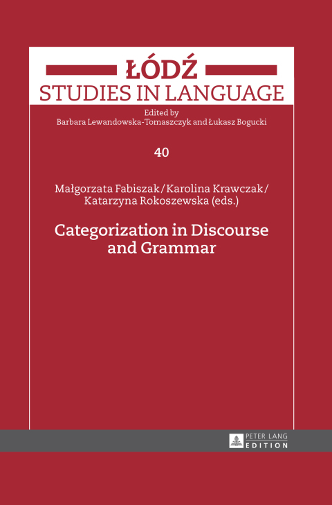 Cover image for book Categorization in Discourse and Grammar