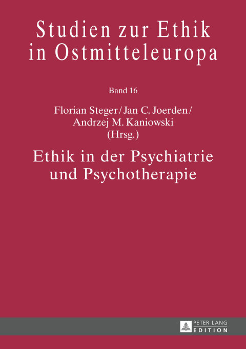 Cover image for book Ethik in der Psychiatrie und Psychotherapie