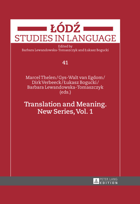 Cover image for book Translation and Meaning