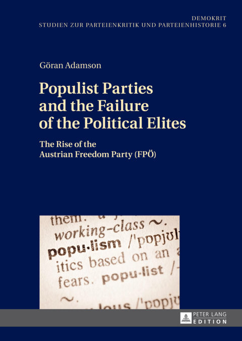 Cover image for book Populist Parties and the Failure of the Political Elites
