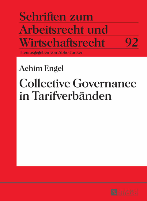 Cover image for book Collective Governance in Tarifverbaenden