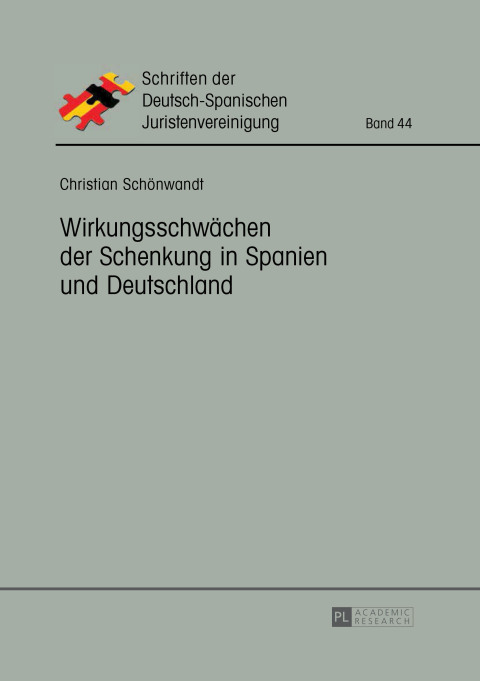 Cover image for book Wirkungsschwaechen der Schenkung in Spanien und Deutschland