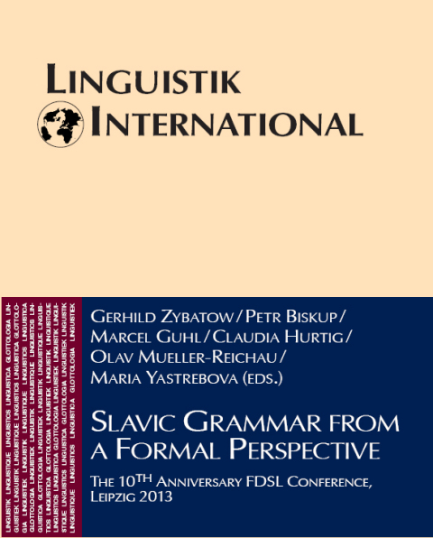 Cover image for book Slavic Grammar from a Formal Perspective