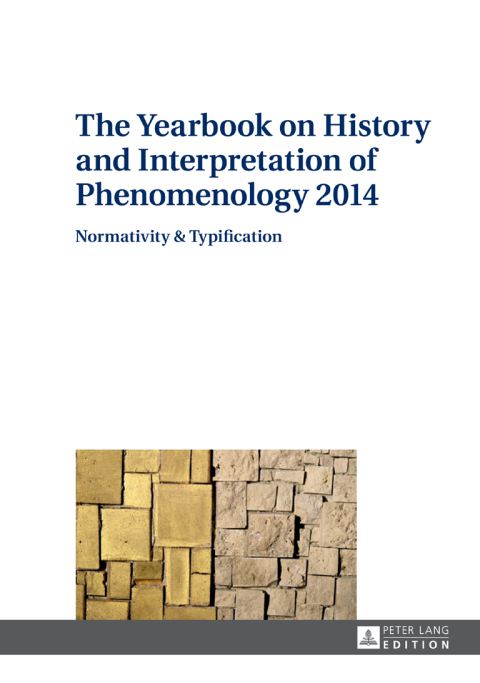Cover image for book The Yearbook on History and Interpretation of Phenomenology 2014