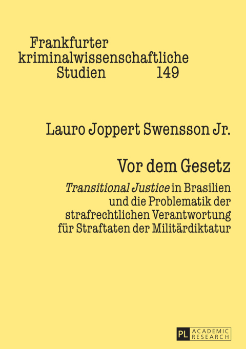 Cover image for book Vor dem Gesetz