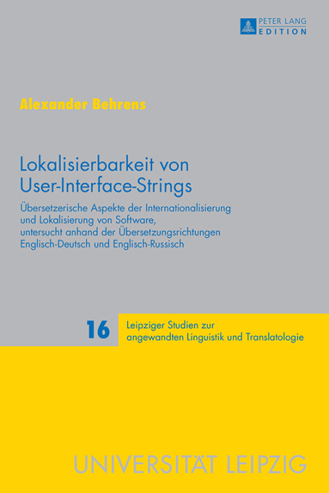 Cover image for book Lokalisierbarkeit von User-Interface-Strings