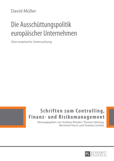 Cover image for book Die Ausschuettungspolitik europaeischer Unternehmen