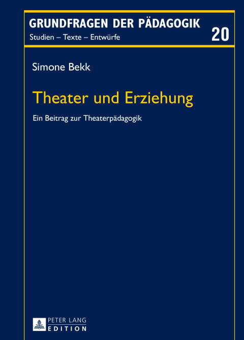 Cover image for book Theater und Erziehung