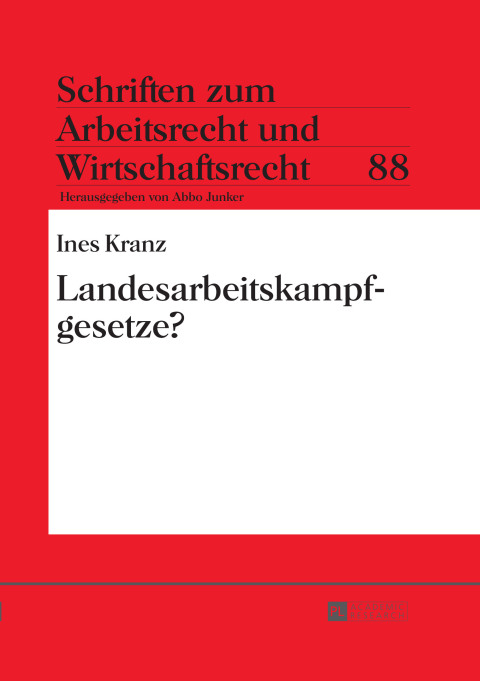 Cover image for book Landesarbeitskampfgesetze?